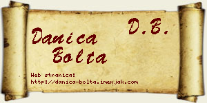 Danica Bolta vizit kartica